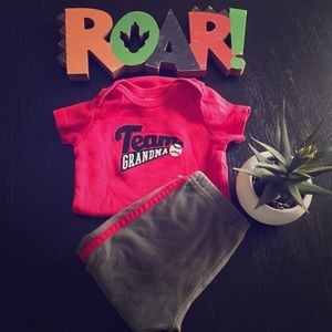 Carter’s “Team Grandma” Onesie and Pants Set
